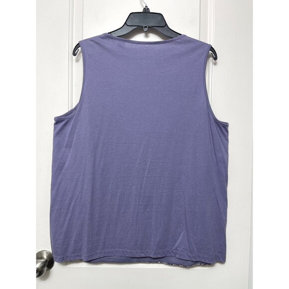 By Chicos Shimmering Lavender Sequin Tank Top in Lavander Size 3 / US XL - Picture 3 of 9